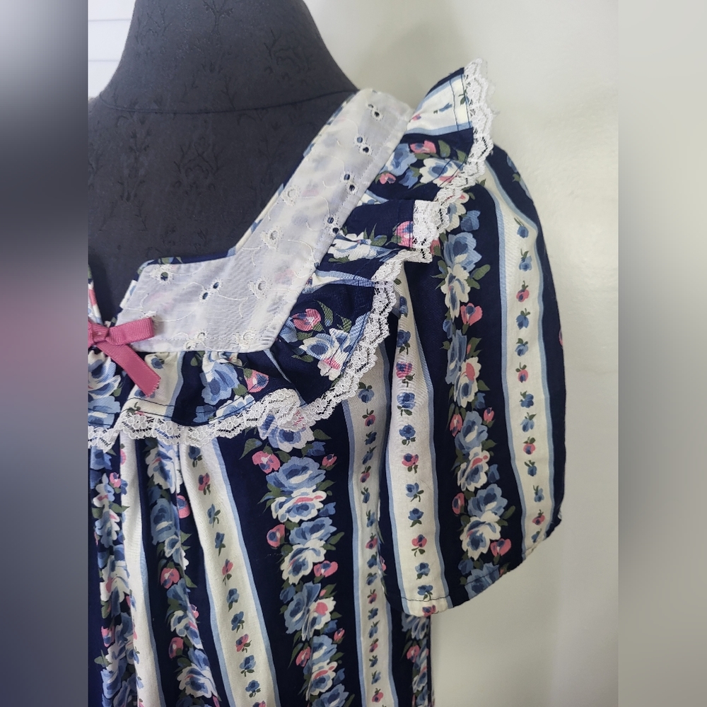 Vintage 70s Hawaiian Sun Babies for Liberty House Floral Dress - Picture 3 of 9